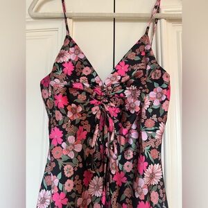 NEW! Vibrant Floral Spaghetti Strap Dress